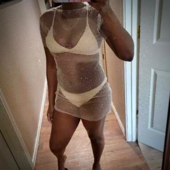 🌟Beige 3pack Bikini Swimsuit with Cover-up🌟 - Picture 15 of 16